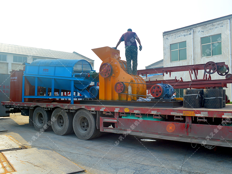 SCF88雙級破碎機,篩分機生產線發貨圖片_破碎紅土_發往甘肅武威